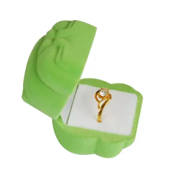 

Mini Frog Shaped Cartoon Jewelry Box Creative Elegant Gifts Rings Container