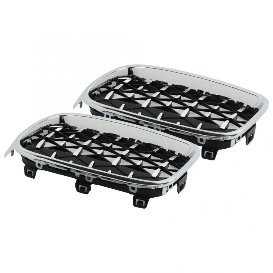 Pair Electroplate Black Front Intake Kidney Grill 51130054493 Fits for 3 series F30 2013 New Arrivals