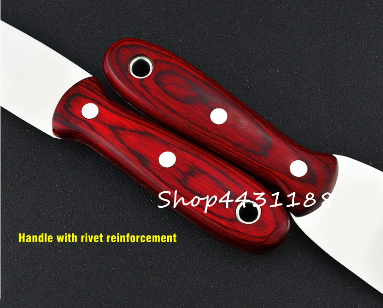1"-5" Thick 0.4mm Wooden Handle Putty Knife Scraper Blade Shovel Stainless Steel Wall Plastering Knife Hand Construction Tools 2