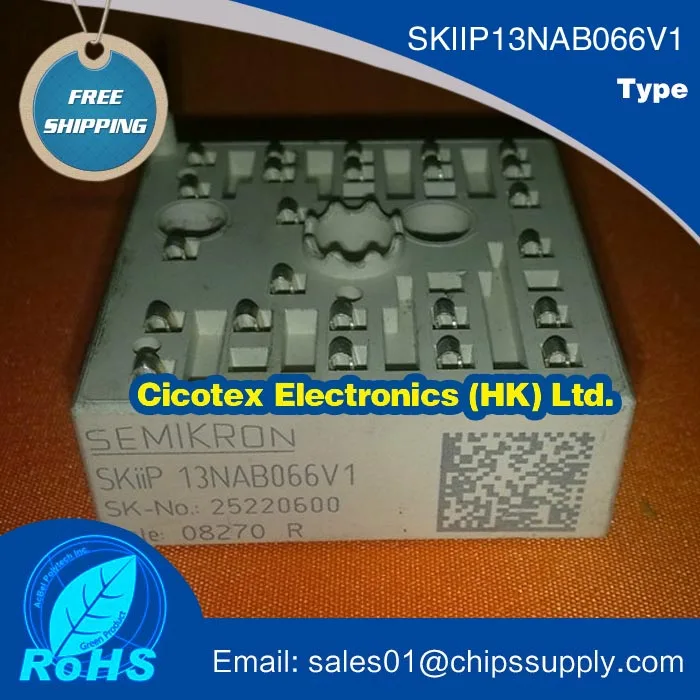 SKIIP13NAB066V1 MODULE SKIIP 13NAB066V1 IGBT 3-phase bridge rectifier + brake chopper + 3-phase bridge inverter SKIIP13NAB066-V1