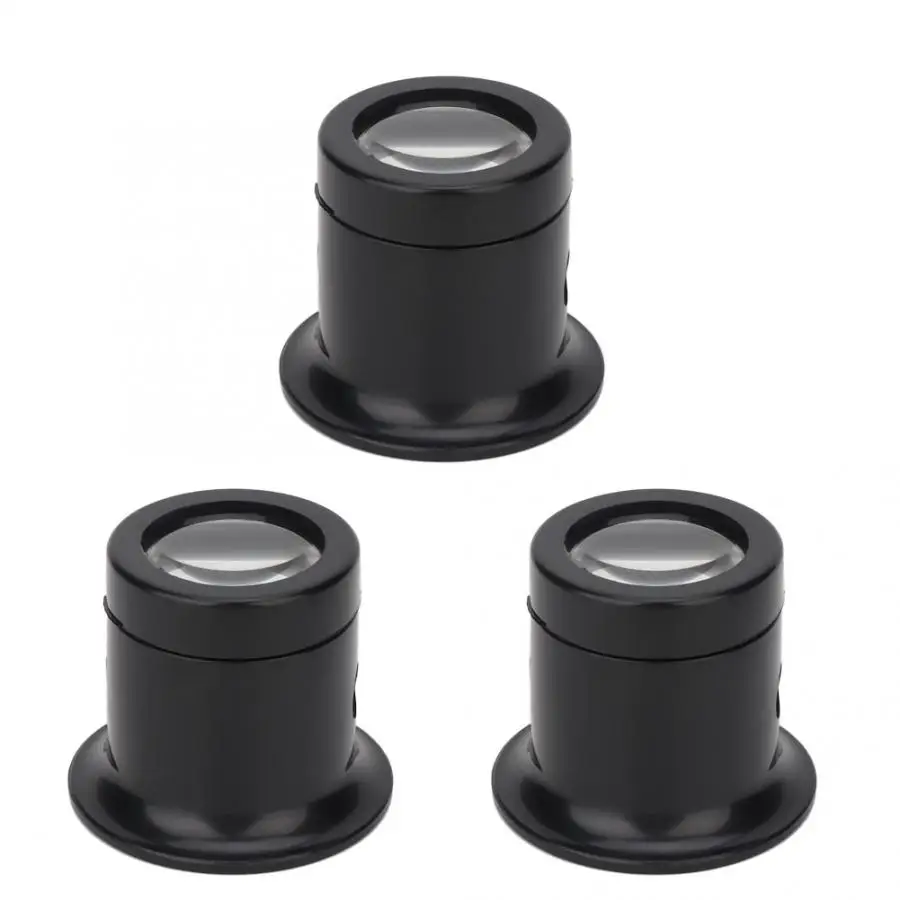 Watch Repair Tool 3Pcs 10x Watch Magnifying Glasses Anti-Dazzling Repair Magnifier Jewelry Loupe Tools Watch Part for Watchmaker