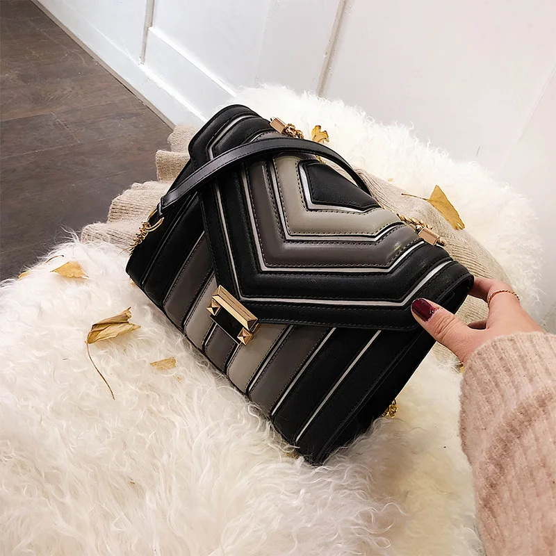 

1PCS Senior Sense of Small Bag Women 2019 New Autumn and Winter Western Style Small Square Bag Joker Shoulder Messenger