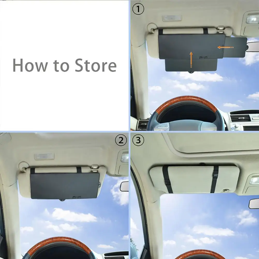 Auto Sonnenblende Extender Anti-glare Sun Blocker Auto Fenster Sonnenschirm  Und UV Rays Blocker Universal Für Auto Sonne schatten Brille