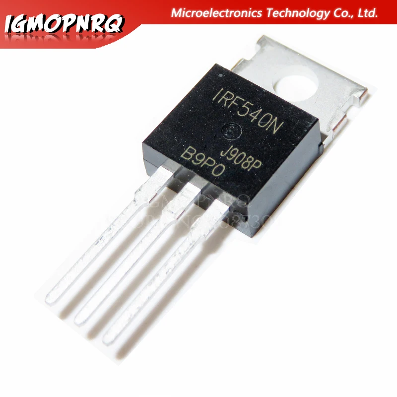 10pcs-IRF540N-IRF540-IRF540NPBF-MOSFET-MOSFT-100V-33A-44mOhm-47-3nC-TO ...