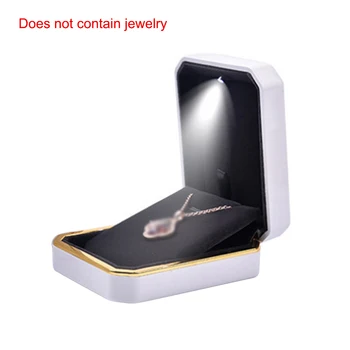 

Creative LED Lighted Ring Box Propose Engagement Ring Pendant Necklace Bracelet Earring Jewelry Package Display Boxes