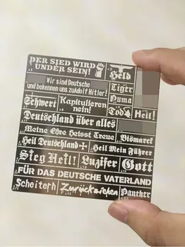 

AJ0033 Armor and Berlin Siege War Slogan Hollow Spray Board Model Building Tools