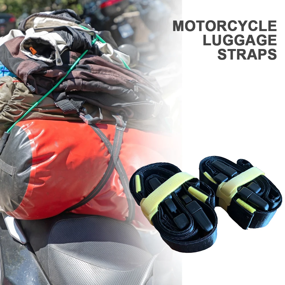 Nylon Motorcycle Luggage Strap Quick Release Belt Cross-country Motorcycle Riding Equipment Universal Elastic Cord 2 Pcs motorcycle luggage strap motorcycle luggage rope