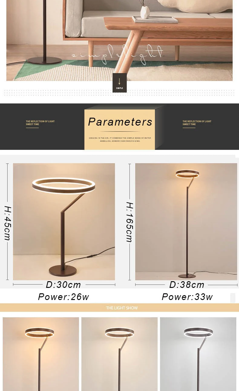 Remote dimming Modern LED Floor Lamp Nordic Standing Lamps Living Room Bedroom Luminaria Tripot Lamps Stand light deco salon