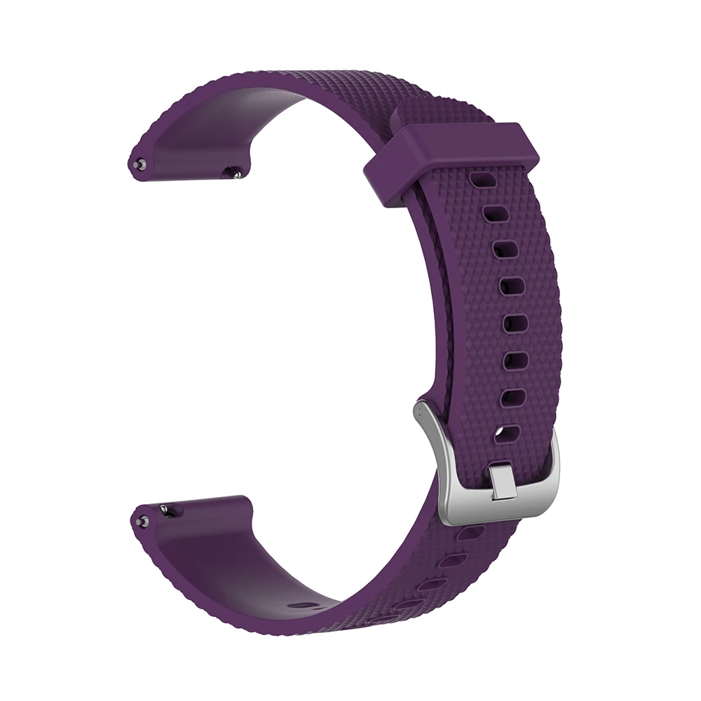 20 мм 22 мм ремешок для samsung gear S3 S2 Active Amazfit GTR BIP huawei Honor Magic GT 2 Смарт-часы ремешок для наручных часов - Цвет: purple