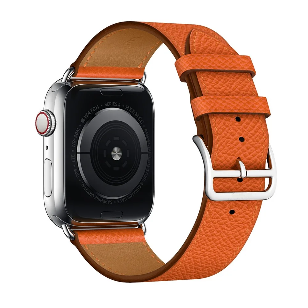Кожаный ремешок для Apple watch 4 band 44 мм 40 мм iWatch band 38 мм 42 мм Натуральная кожа один походный Браслет Apple watch 3 2 1 42