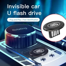 La invisibilidad de Metal USB Mini portátil disco de U para Land Rover Range Rover Evoque Velar defensor Freelander descubrimiento Accesorios