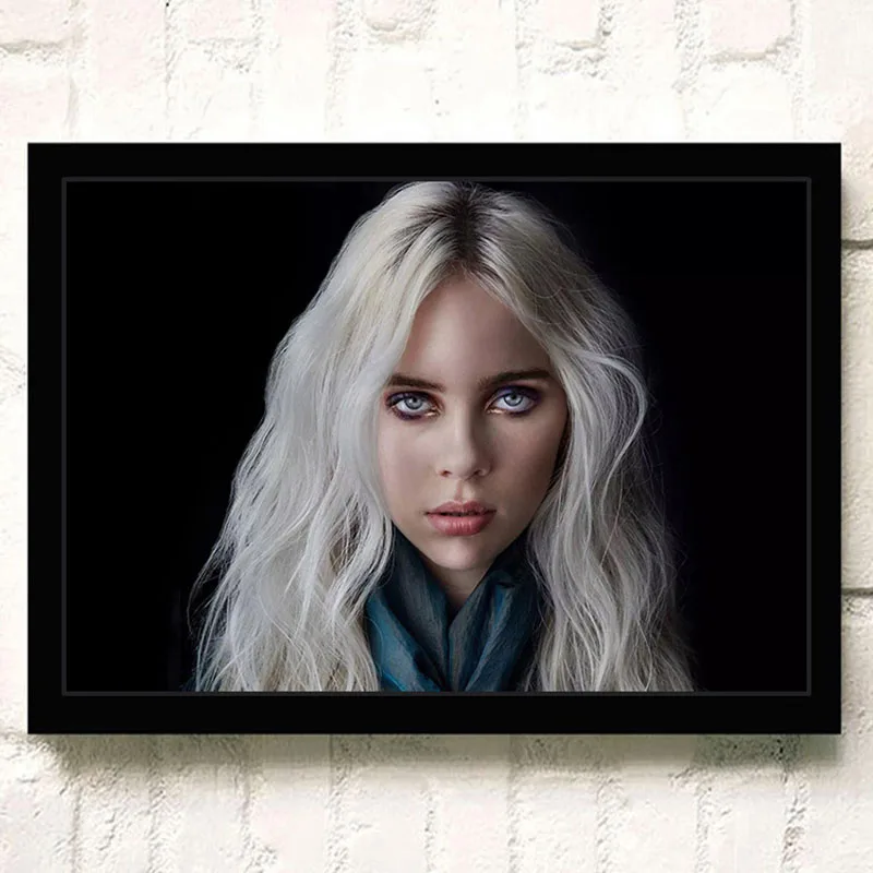 Billie Eilish художественный плакат Европейская музыкальная звезда картины с певцом HD печатная живопись Современная Настенная художественная постер для гостиной ZS201