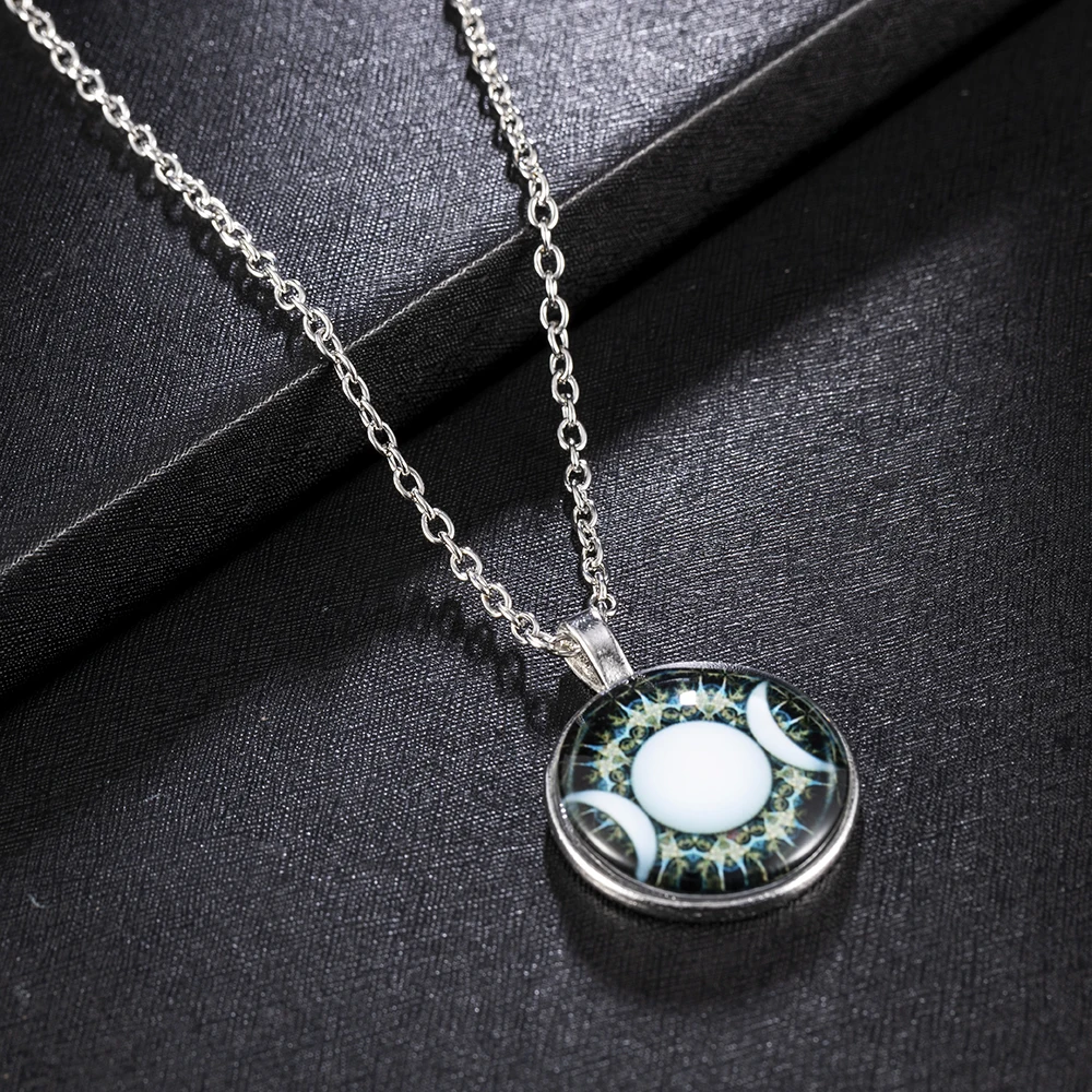 Тройной кулон богини колдовские украшения Wicca круговой волшебный Амулет