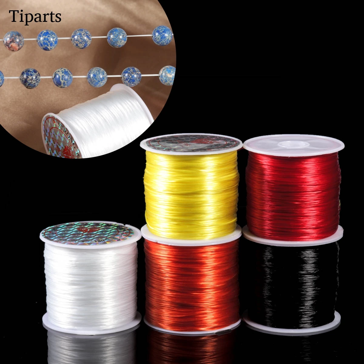 10M/Roll Elastic Beading Cord 1mm Strong Crystal Line Stretch Thread ...