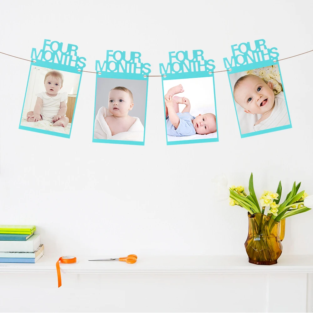 HOOMIN 12 шт./компл. DIY фоторамка для ребенка веревка и пена декор для вечеринки в честь Дня Рождения творчество в старинном стиле Бумажные фоторамки домашний декор