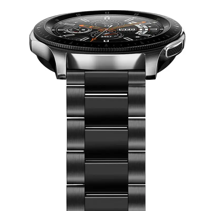 Ремешок из нержавеющей стали для samsung Galaxy Watch 46 мм gear S3 Frontier, классический ремешок для часов, полированный ремешок, браслет