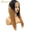 Ombre Straight Lace Part Human Hair Wigs With Baby Hair Density 150 Natural Hairline Colored Part Lace Wigs For Women Remy Hair ► Photo 3/6