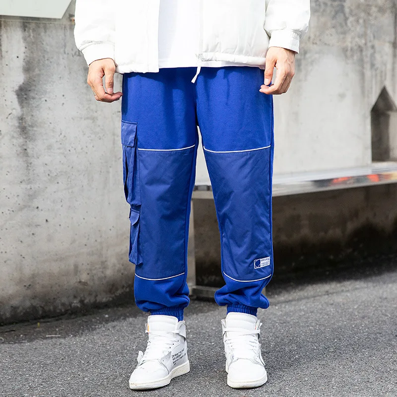 

Vertical Ze Produced Multi-pockets Fabric Joint plus Velvet Sweatpants MEN'S Casual Pants Japanese-style Popular Brand Sports Ha