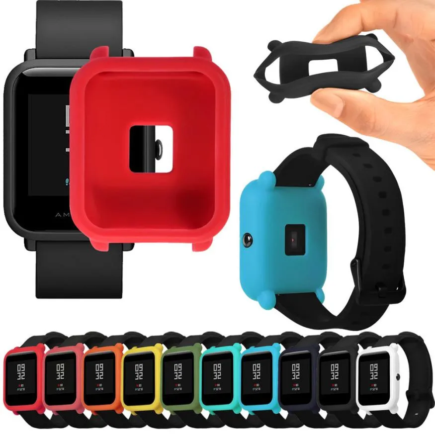 

CARPRIE Soft TPU Protection Silicone Full Case Cover For Huami Amazfit Bip Youth Watch SmartWatch Watachband Sporting Accessorie