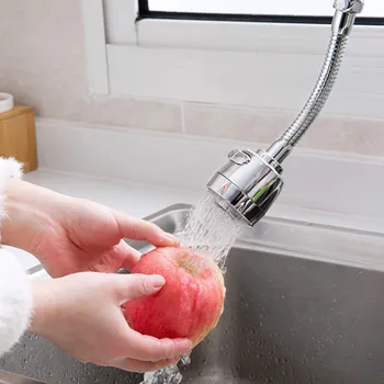 

360 Degree Swivel Kitchen Faucet Aerator Adjustable Dual Mode Sprayer Filter Diffuser Water Saving Nozzle Faucet Connector
