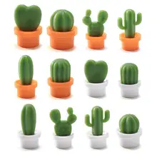 6 шт милый суккулент магнит кнопка кактус холодильник стикер сообщений