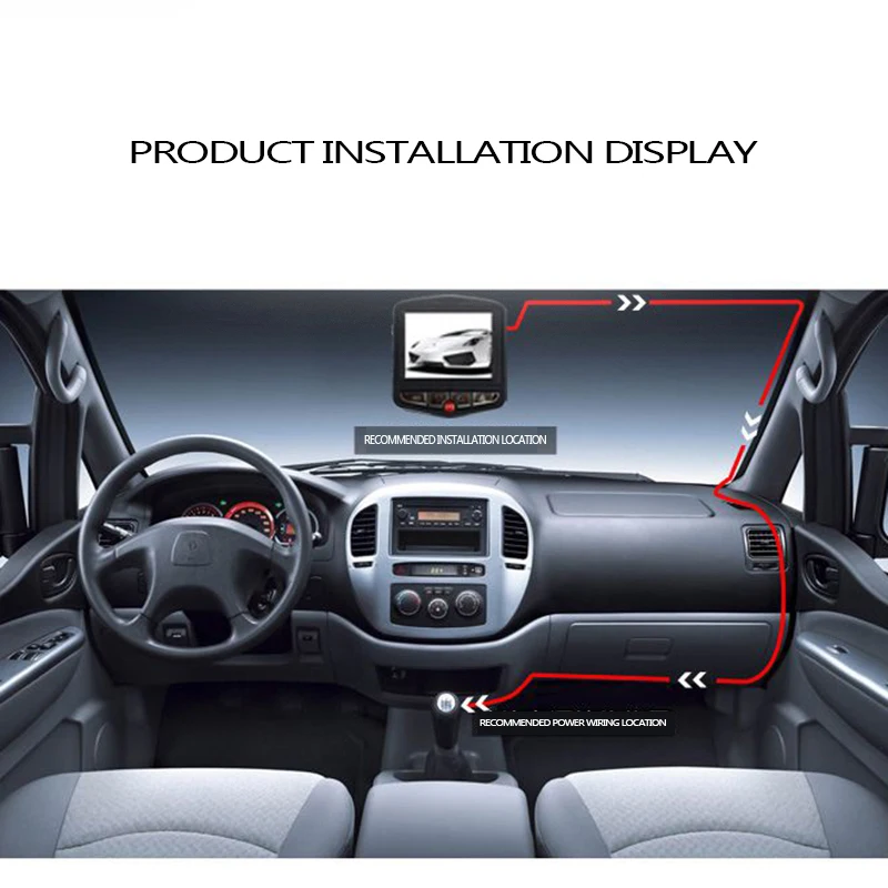 Car Dvr Camera Full Hd 1080P Video Recorder Car Front And Rear Dual Recording Double Lens Recorder