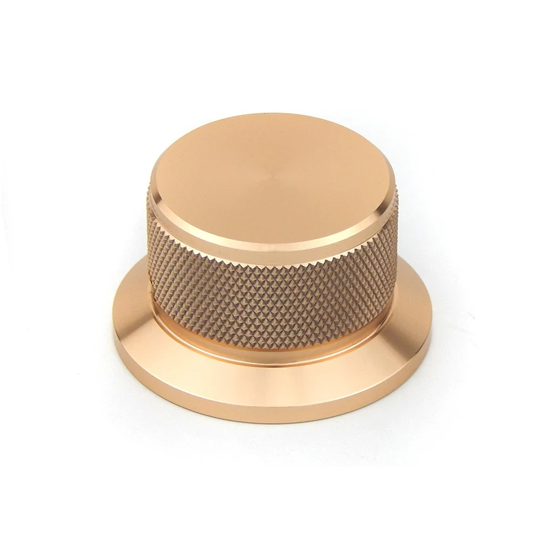 Botão de Volume de Alumínio Amplificador Hifi Potenciômetro Diâmetro 44 mm Altura 25 mm Preto Prata Ouro - Image 3