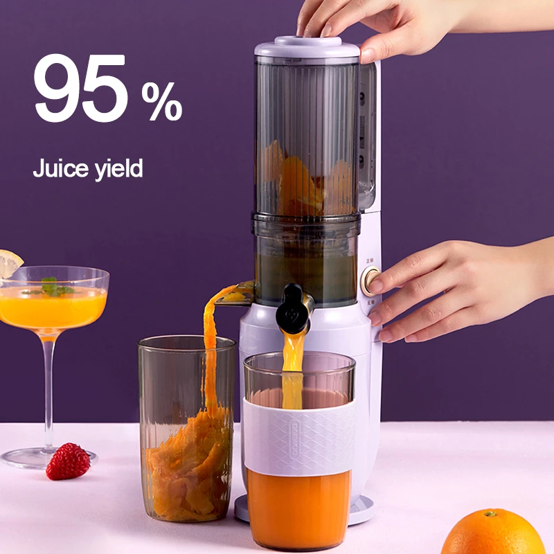Electric Slow Juicer Portable Juicer Blender Fruit Vegetable Extractor