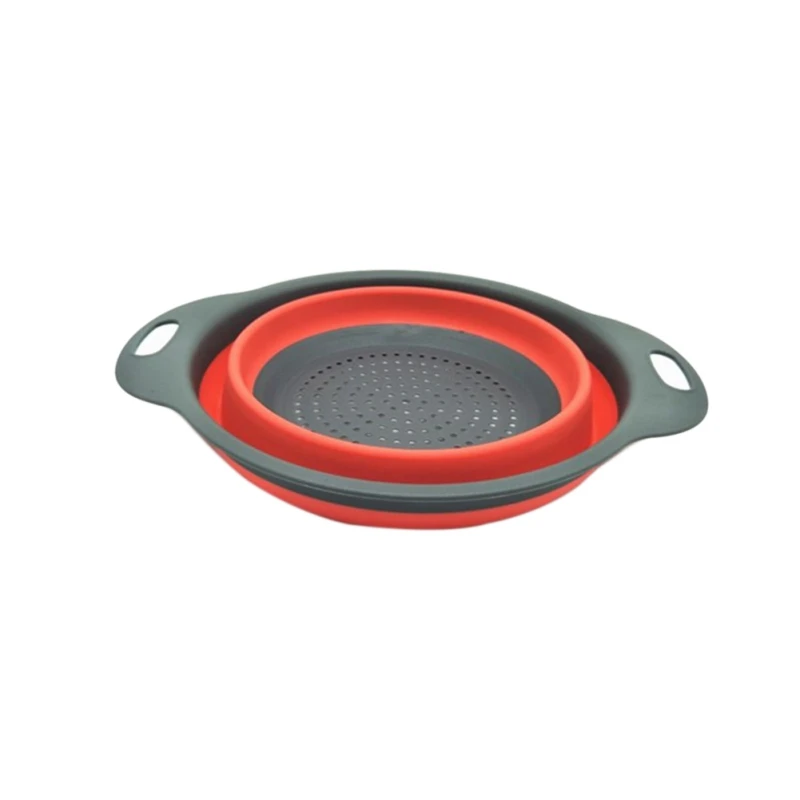 R1 Household Kitchen Tool Creative Round Drain Basket Foldable Sink Storage Rack Scalable drain basket foldable - Цвет: R1