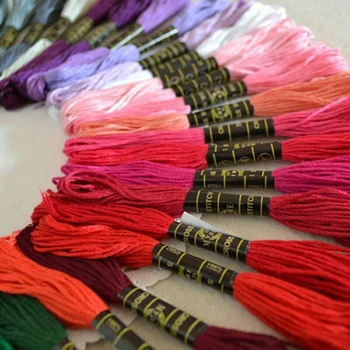 

477 Colours Cross Stitch Thread Coloured Egyptian Cotton Embroidery Cross Stitch Thread Floss Hand Skeins
