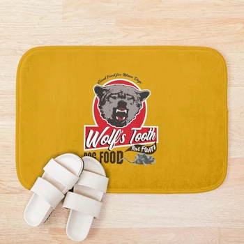 

Once upon a in hollywood Wolfs Tooth Tshirt Bath Mat 3d Pattern Print Bath Mats Anti Slip Soft Washable Bathroom Mat