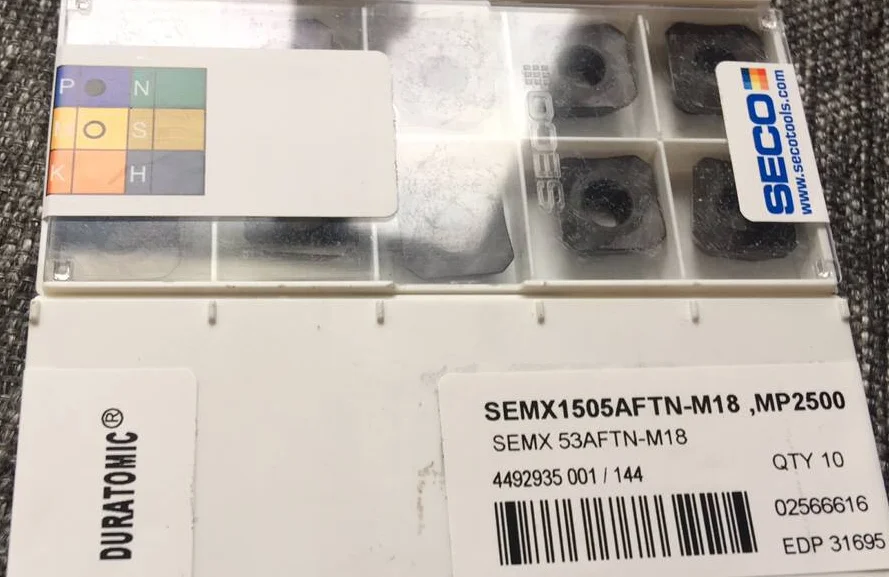 10 шт. вставки карбида SEMX1505AFTN-M 18 MP2500