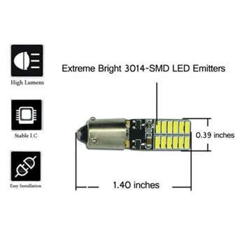 

Accessories LED Bulbs 4pcs White Bay9s H21W 64136 24-SMD Backup Lights