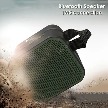 

Portable TWS Bluetooth Speaker Stereo Handsfree Outdoor Dustproof FM Audio Wireless Bluetooth Speakers Support TF Card AUX Play