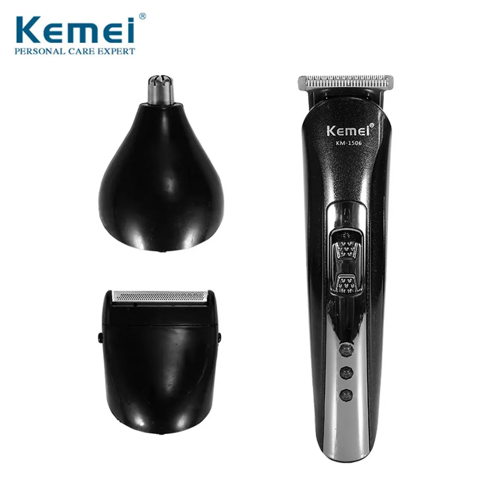 KEMEI 1 комплект набор для стрижки волос триммер бороды машинка мужчин