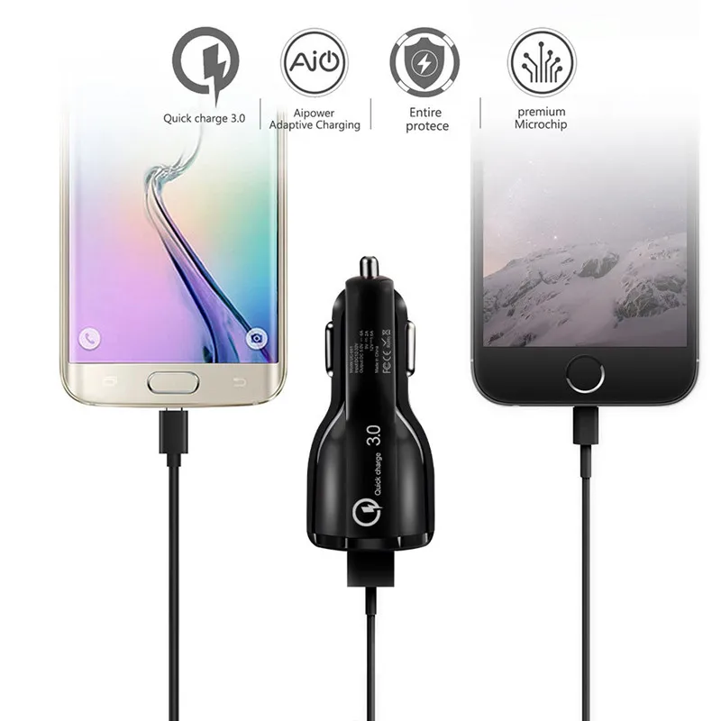 Для samsung A7 A5 J7 J4 Plus J6 Micro USB кабель QC 3,0 автомобильный адаптер зарядное устройство для телефона для Xiaomi 6a Redmi 7a 5 Redmi Note 6 pro