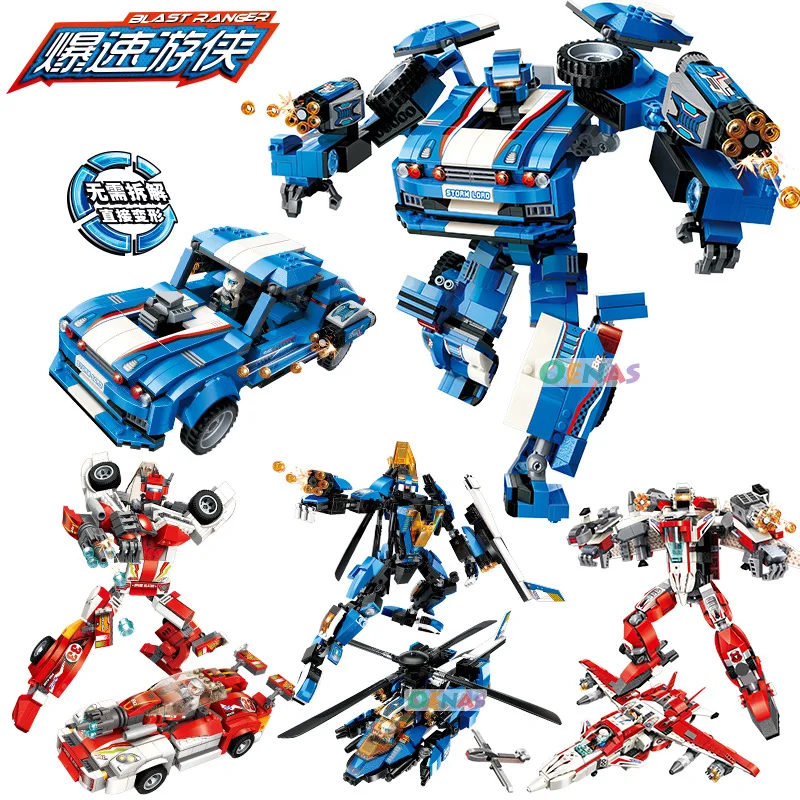 

ENLIGHTEN Phantom Knight Rapid Pioneer Assembled Separate Transformation Small Particles Building Toy 3301-3304