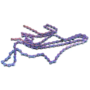 

ZTTO 12 Speed Bicycle Chain Ultralight Durable Missing Link Rainbow Road Bicycle Chains for MTB Road Bike Half hollow