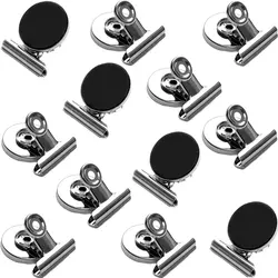 Metal Round Fridge Magnetic Stickers Clips Fridge Wall Memo Note Message Magnet Clamp Holder Whiteboard Magnet Tools