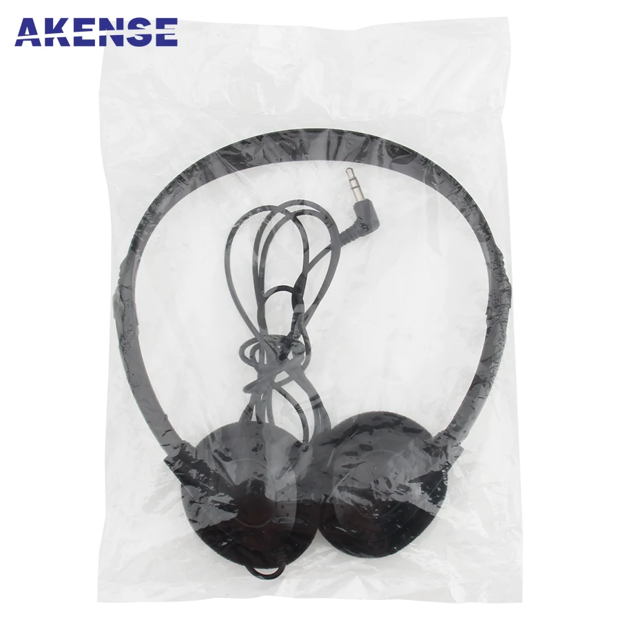 100pcs Disposable Headsets Earphones Headphones for School Library Classroom Airplane Hospital Students Kids and Adults
