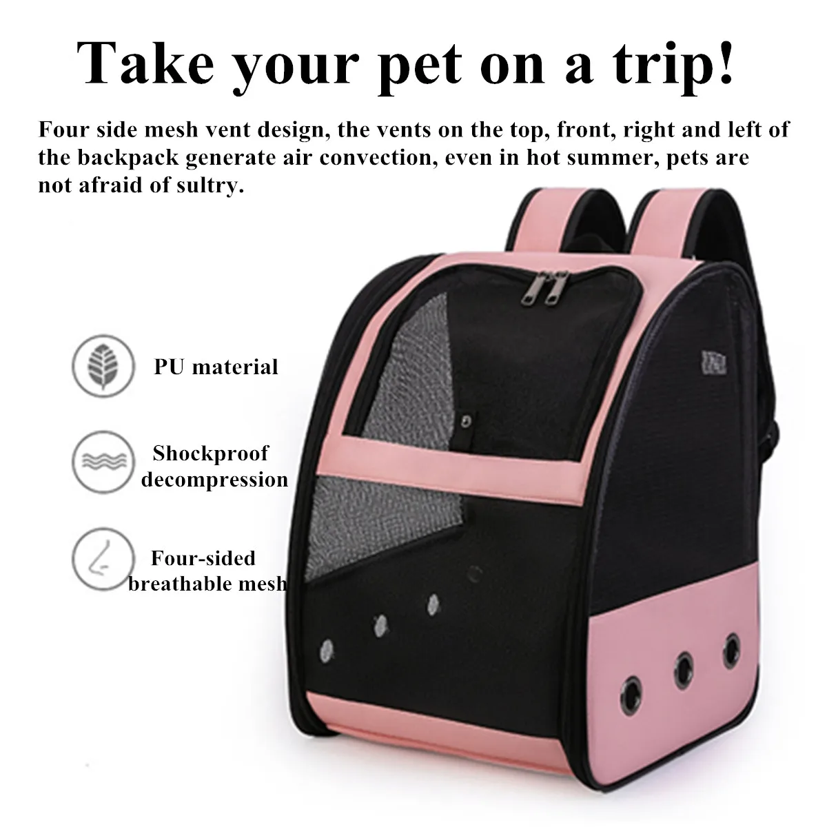 Портативный рюкзак с попугаем для домашних животных, переносная клетка, складная сумка для кошек, собак, сумка для путешествий на открытом воздухе, дышащая прозрачная переноска, переносная сумка для птиц