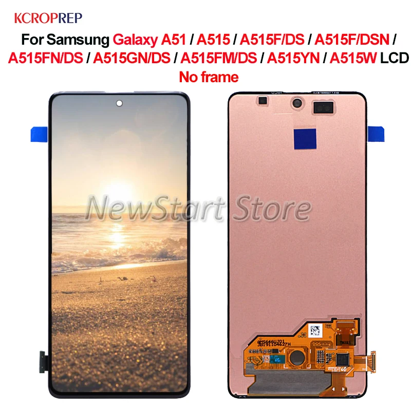 

For Samsung Galaxy A51 A515 A515F A515FN A515GN A515FM A515YN A515W LCD Display Touch Screen Digitizer Assembly Replacement Part