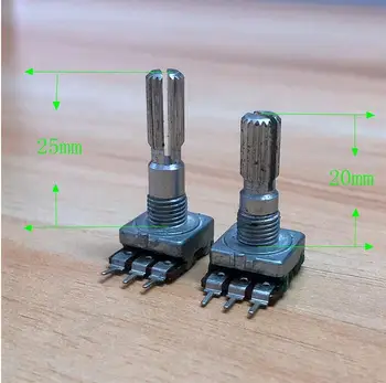 

5pcs/lot pjiap switch Type 121 rotary square potentiometer B50K for audio amplifier, plum shaft shaft length 15-20mm