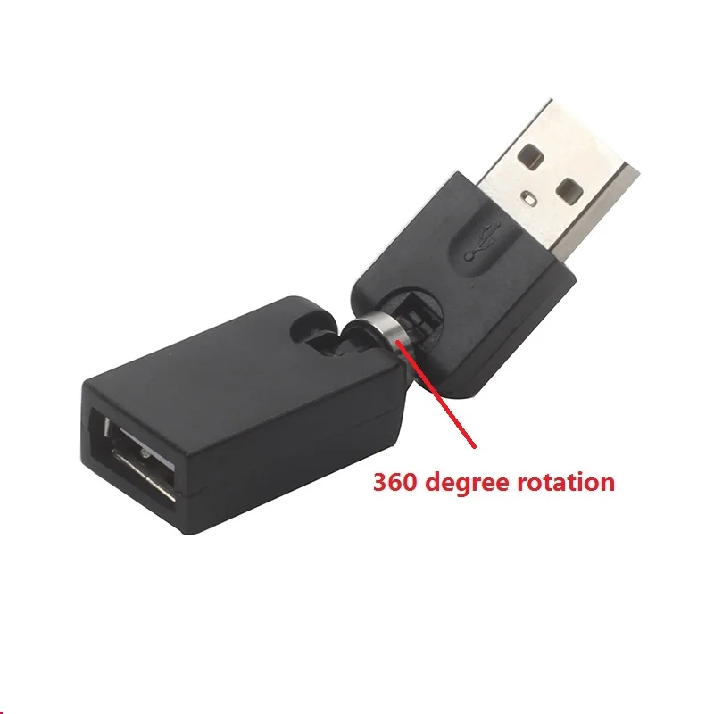Т-образный вращающийся Автомобильный usb Кабель-адаптер для мобильного телефона, Женский Для многоцелевой конвертера с двойной головкой 5P адаптер