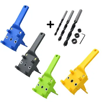 

8pcs/set Handheld Woodworking Dowel Jig Set Wood 6 8 10mm Drill Bits Drill Guide Dropship