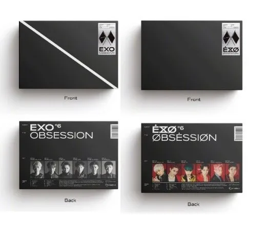 [MYKPOP]~ Официальный~ EXO 6-й альбом [OBSESSION] набор CD, коллекция фанатов KPOP-SA19120806