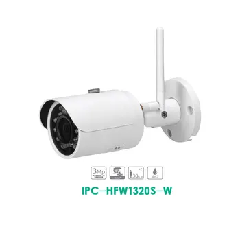 

3MP IR Mini-Bullet Wifi Network IP Camera Built-In Sd Card Slot IP67 IR30M IPC-HFW1320S-W