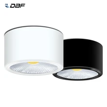 [DBF] ультратонкий Светодиодный крепление для изогнутой поверхности COB Epistar Dimmable 3W 5W 7W 10W 110 V/220 V потолочный светильник 3000 K/4000 K/6000 K