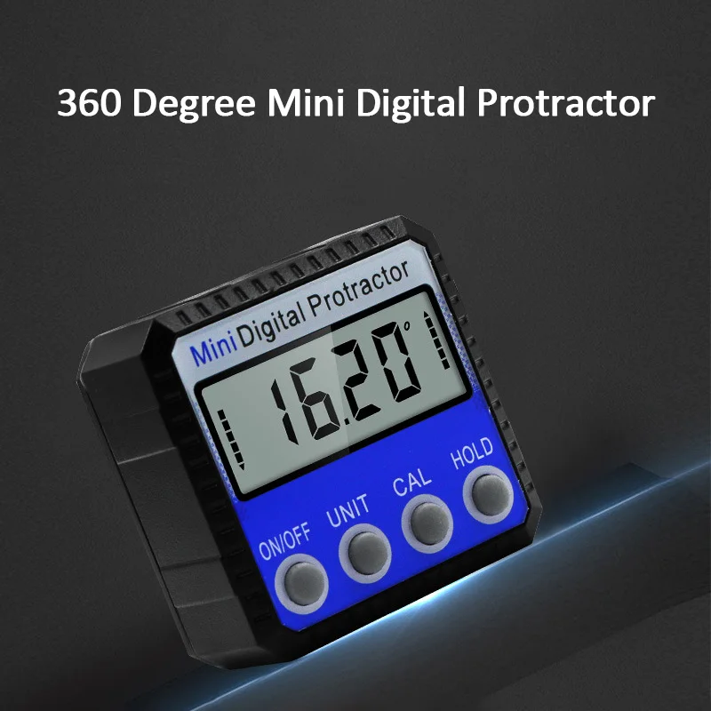 Mini Digital Protractor With Base 360 Degree Precision