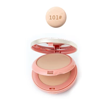 

Hot 2 In 1 Multi-use Ladies Face Powder Mineral Foundations Oil-control Brighten Concealer Whitening Perfect Makeup Base CNT 66